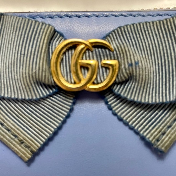 Gucci GG Blue Marmont Leather Wallet Japan Exclusive - Picture 10 of 13